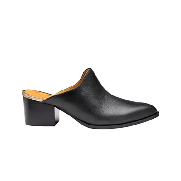 Johnston & Murphy Trista Mule Black Leather Slide Slip-On Size 9 - Picture 1 of 11